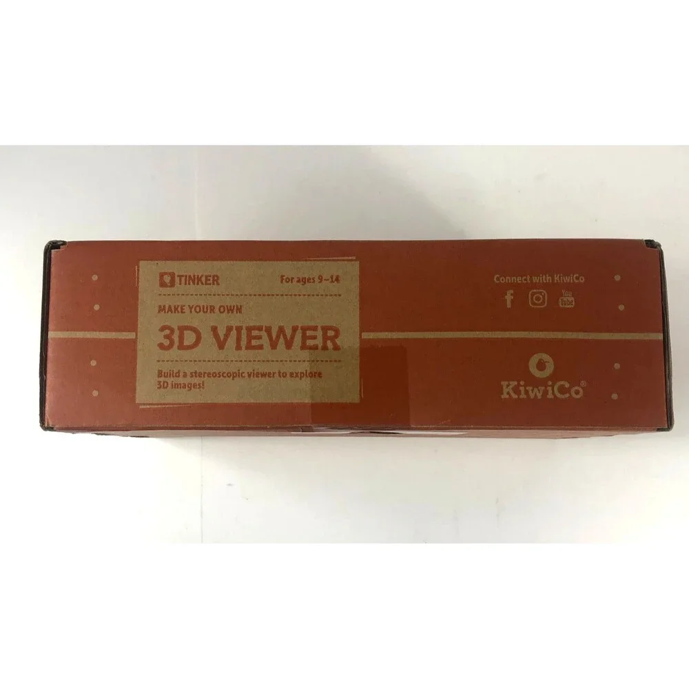 KiwiCo Tinker Crate MAKE YOUR OWN 3D VIEWER STEM Kit Ages 9-14 New Sealed
